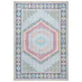 Kyra Green Pink Aesthetic Oushak Rug