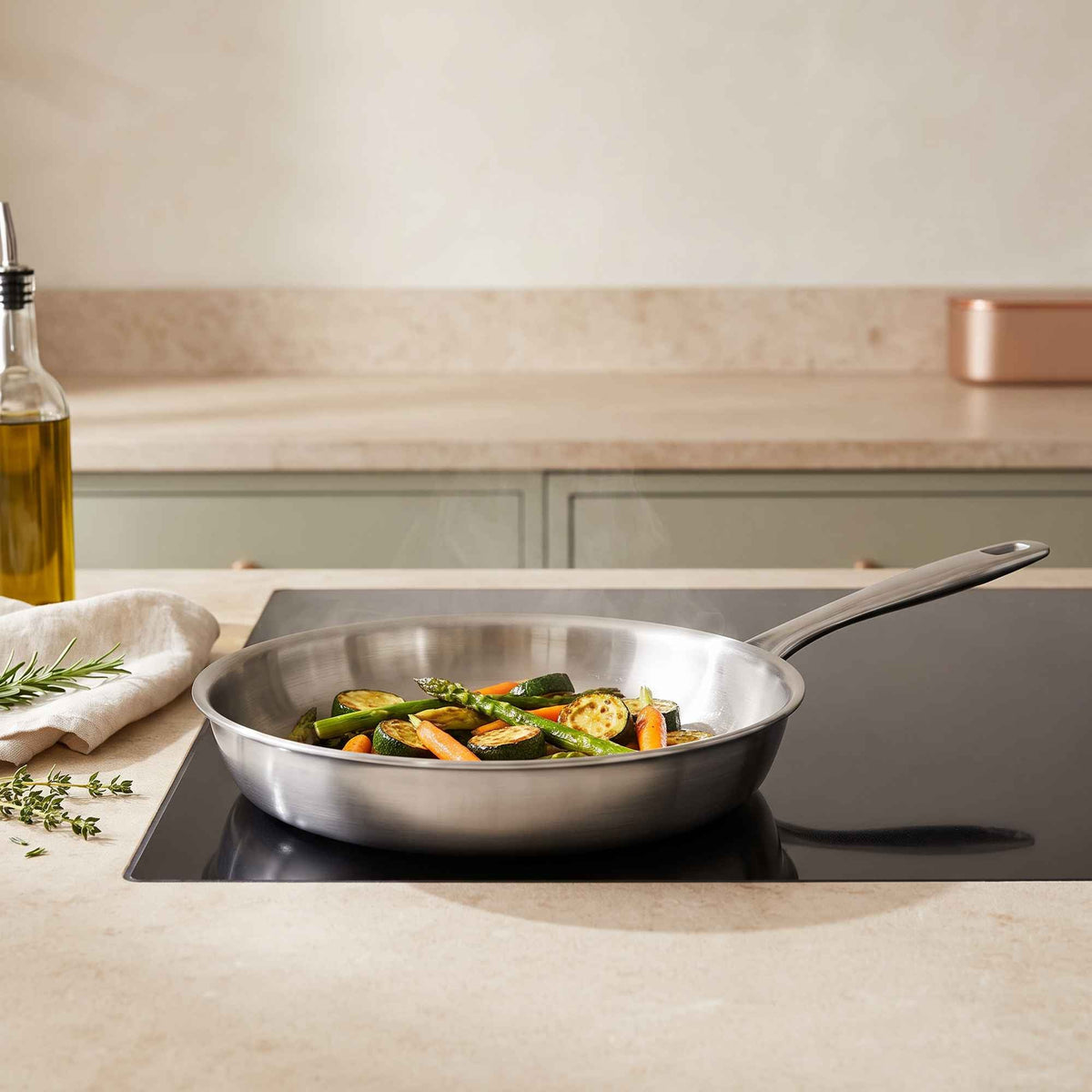 5-Ply Stainless Frying Pan