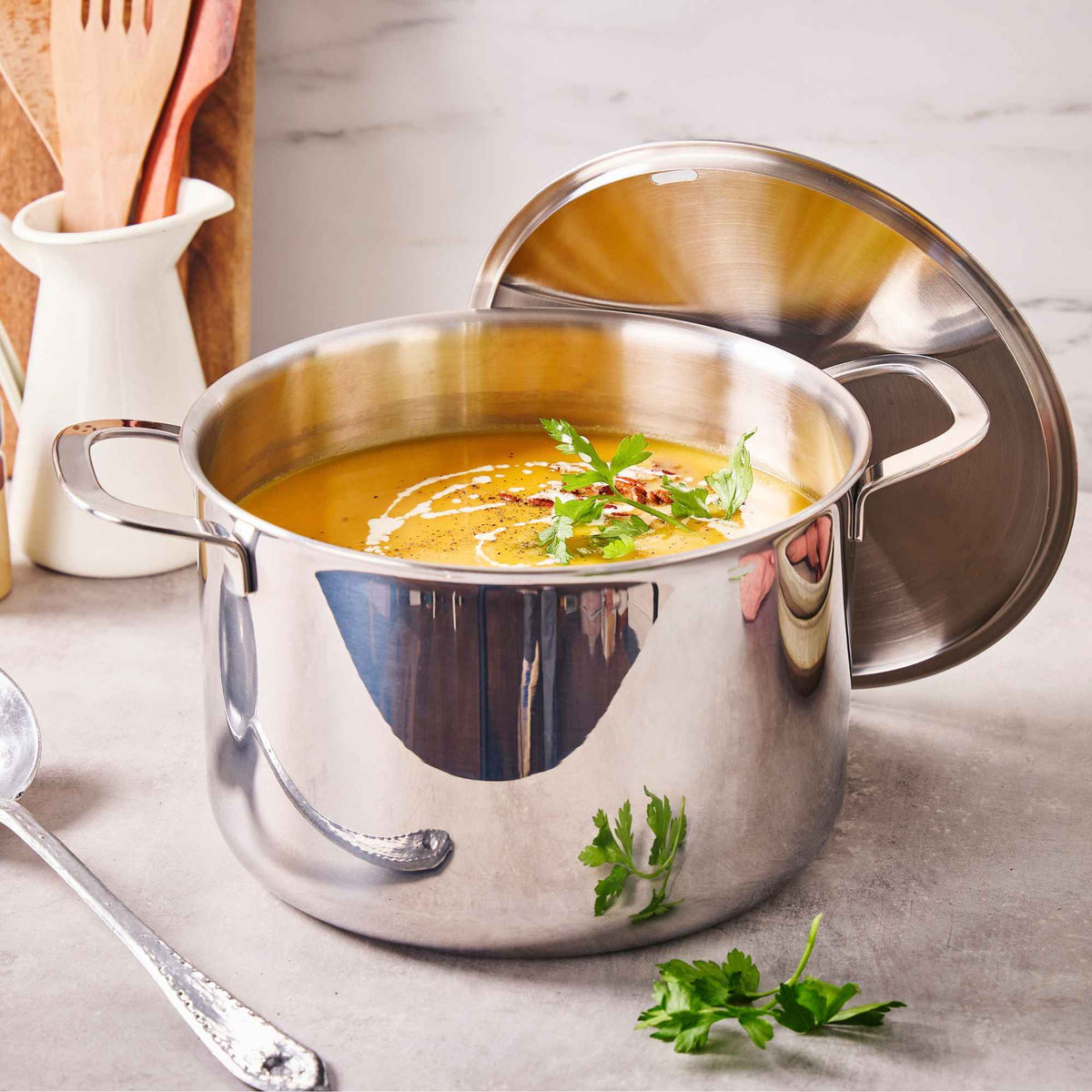 5-Ply Stainless Pot Set, 6-Piece