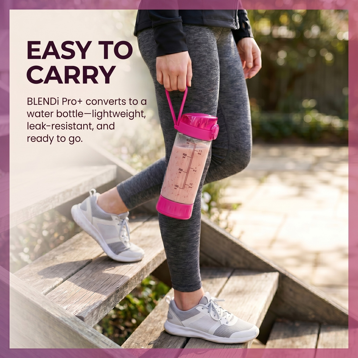 BLENDi Pro+ Portable Blender – 120W, 17oz, Crushes Ice, USB-C Rechargeable