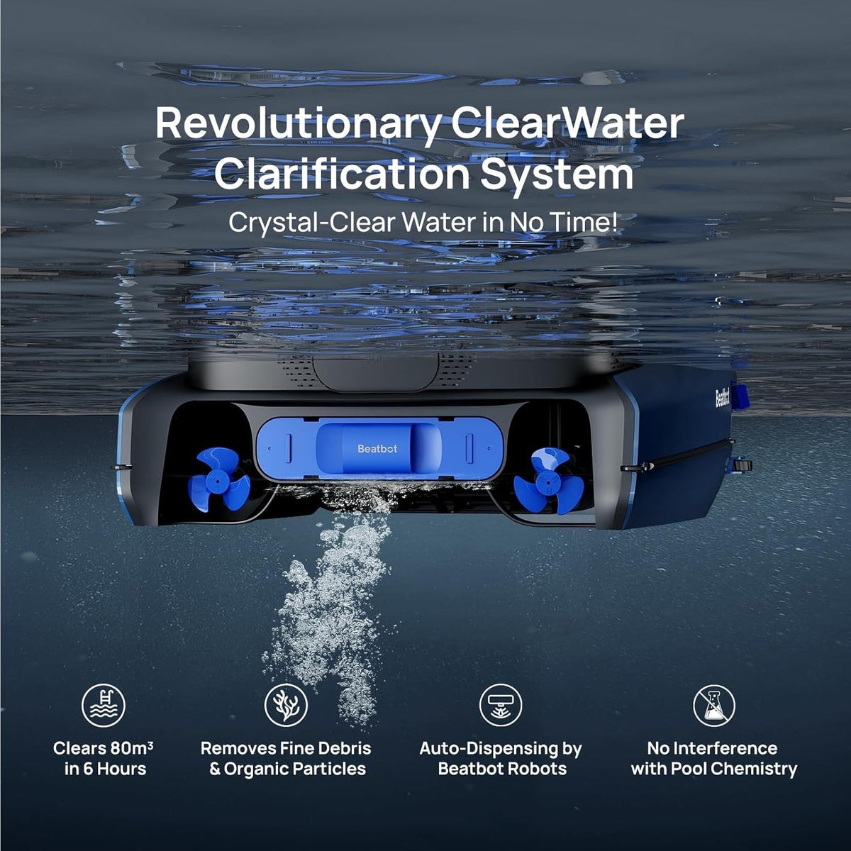 Beatbot AquaSense 2 Robotic Pool Cleaner + iSkim Robotic Pool Skimmer