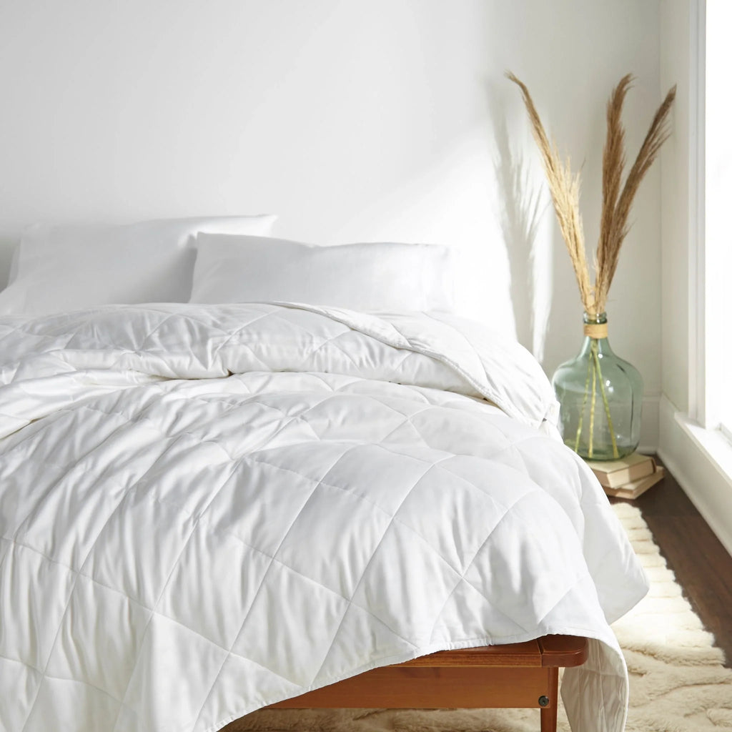 Bamboo Viscose Cooling Duvet Comforter – Hypoallergenic, Lightweight & All Season | Full/Queen & King
