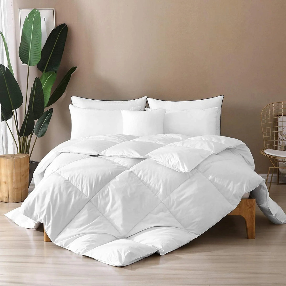 Bamboo Viscose Cooling Duvet Comforter – Hypoallergenic, Lightweight & All Season | Full/Queen & King