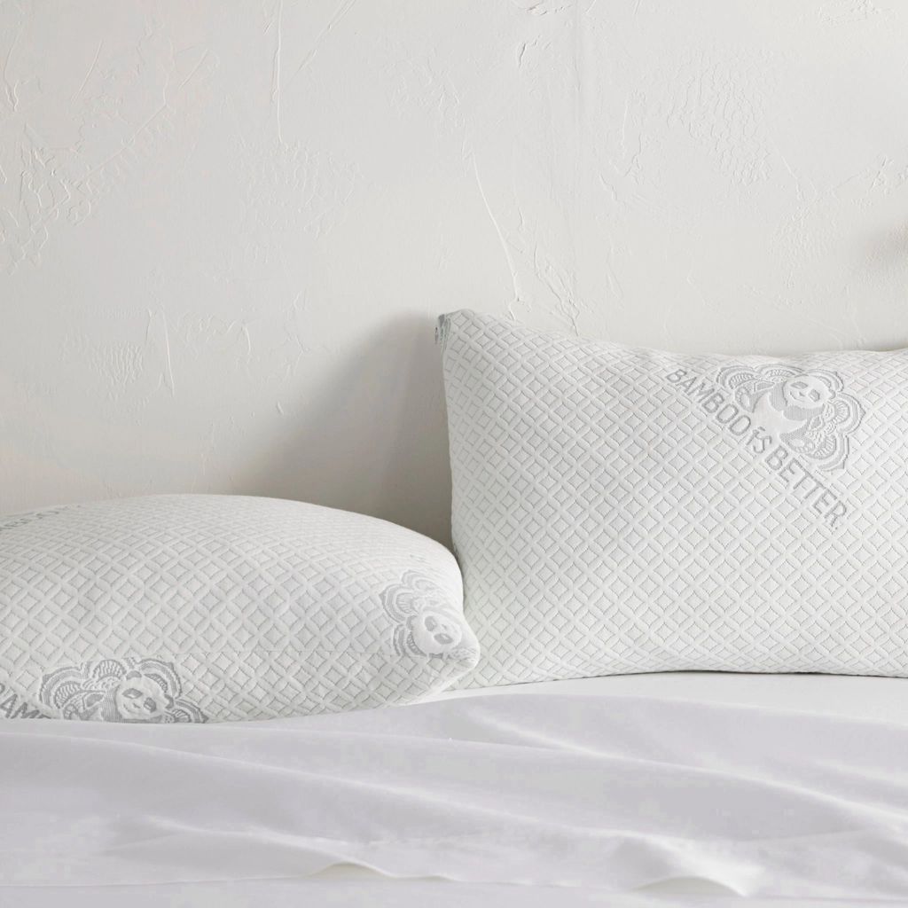 Adjustable Bamboo Cooling Pillow – Shredded Gel Memory Foam, Breathable Cover | Queen & King