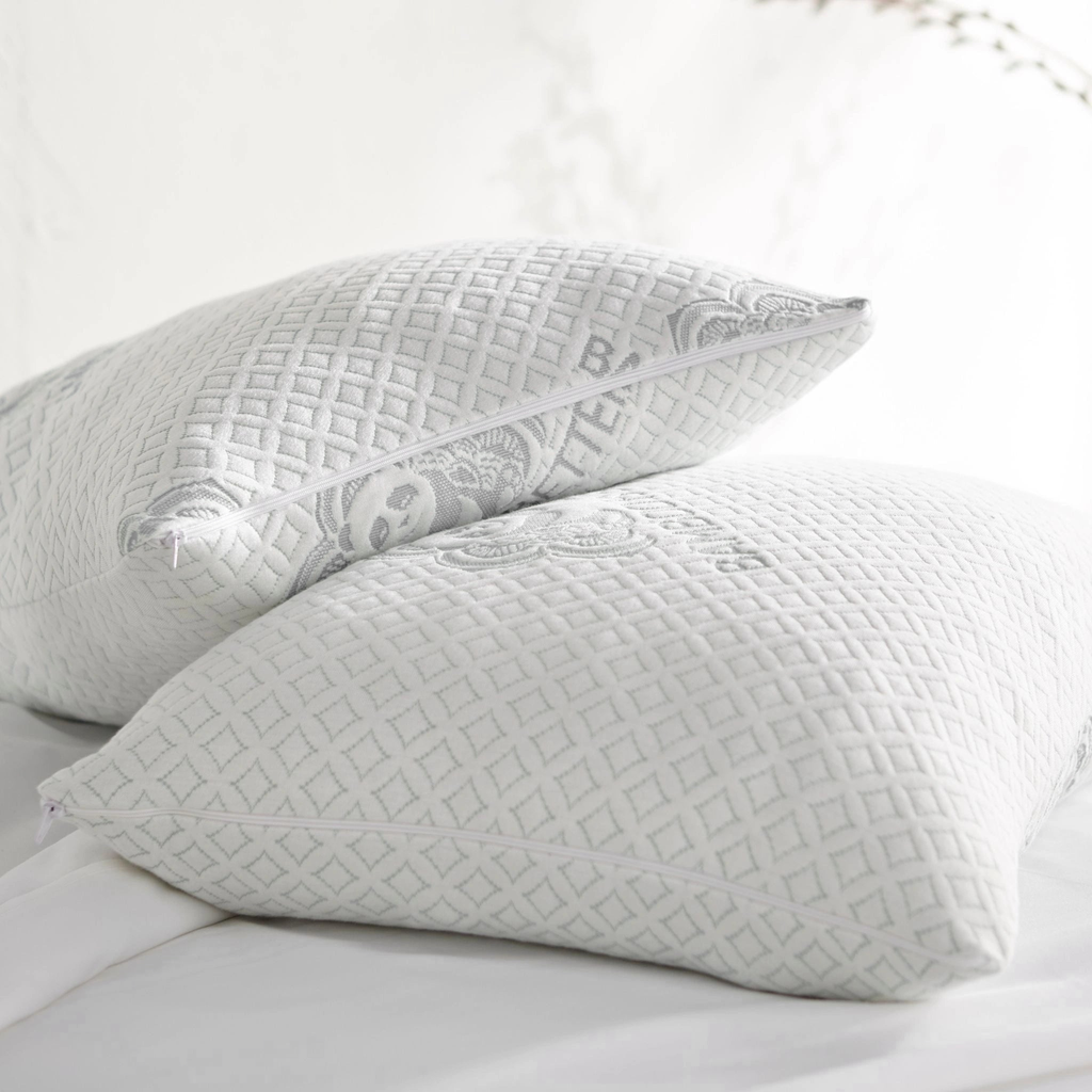 Adjustable Bamboo Cooling Pillow – Shredded Gel Memory Foam, Breathable Cover | Queen & King
