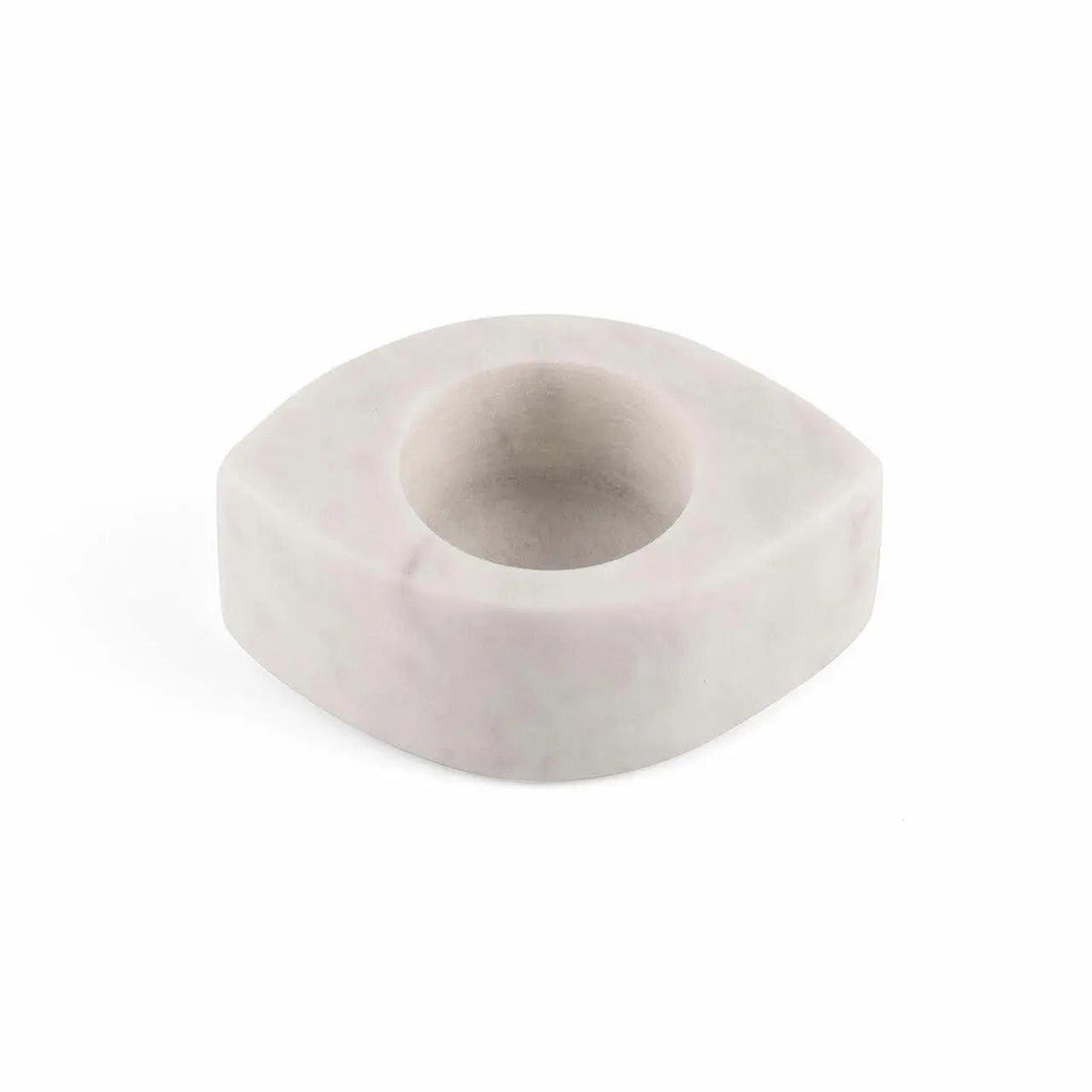 2-Piece Blossom Marble Tea Light Holders