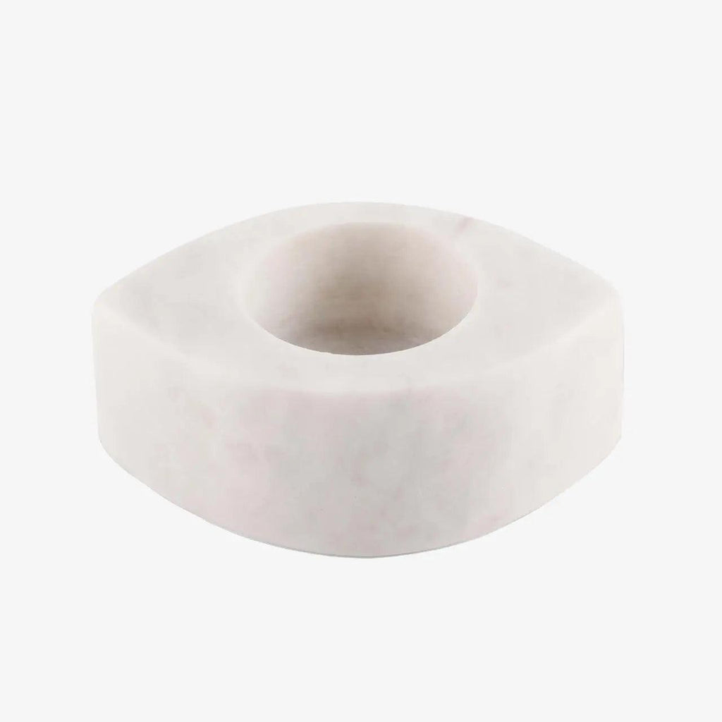 2-Piece Blossom Marble Tea Light Holders