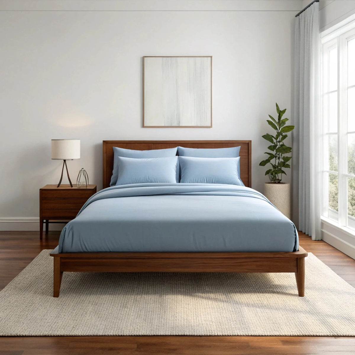 Copper-Infused Bamboo Sheet Set – Cooling, Deep Pocket, 330 Thread Count | Twin XL, Full, Queen, King & More