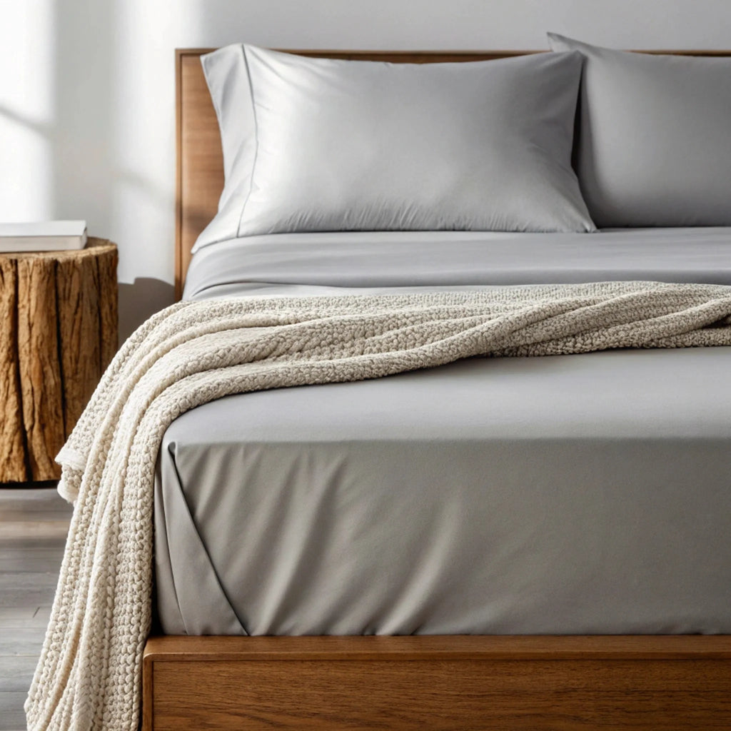Copper-Infused Bamboo Sheet Set – Cooling, Deep Pocket, 330 Thread Count | Twin XL, Full, Queen, King & More
