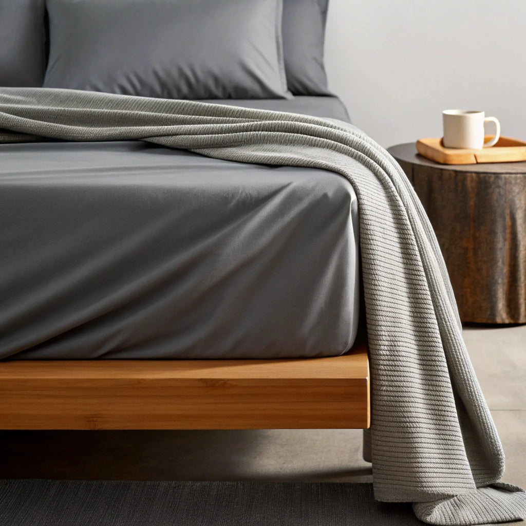 Copper-Infused Bamboo Sheet Set – Cooling, Deep Pocket, 330 Thread Count | Twin XL, Full, Queen, King & More