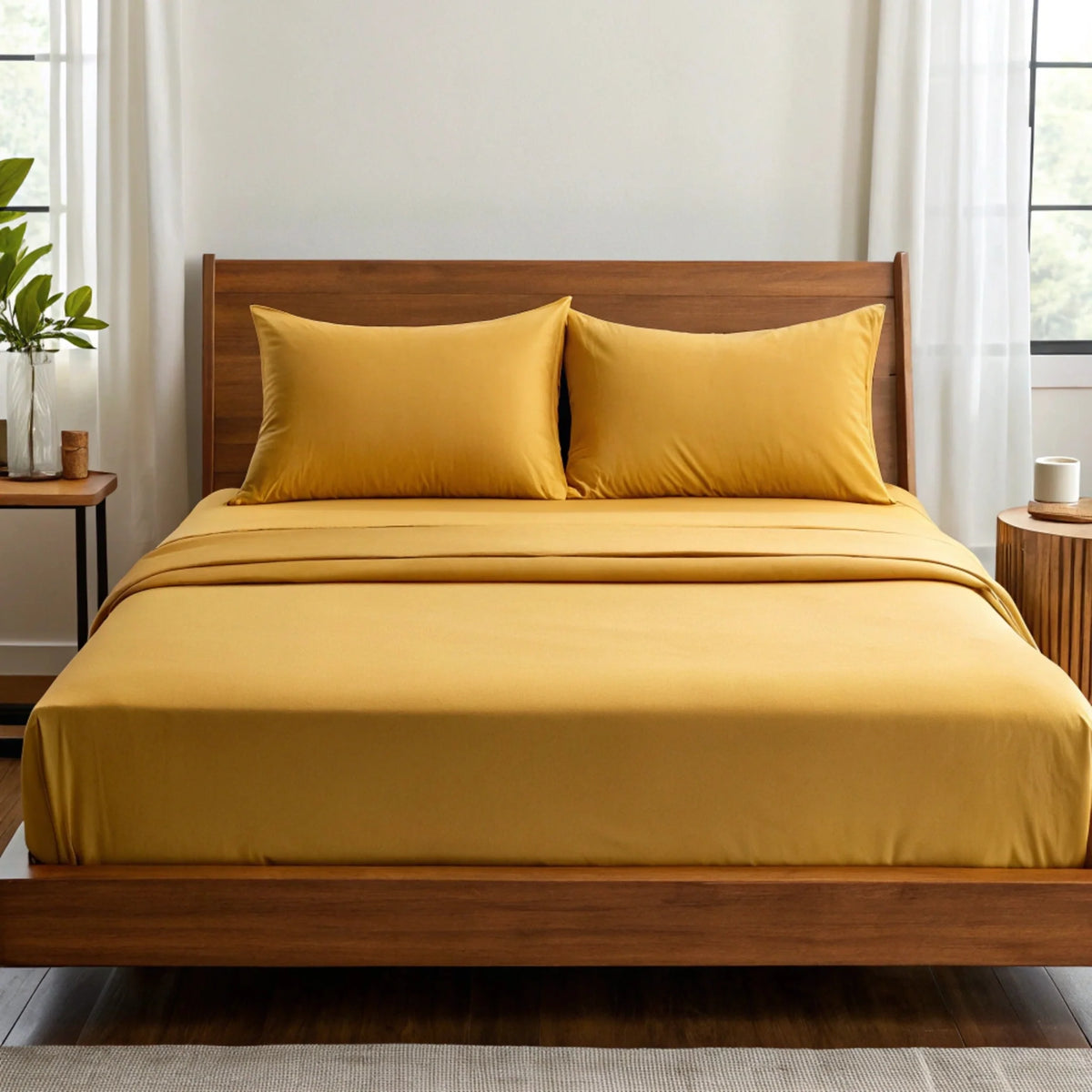 Copper-Infused Bamboo Sheet Set – Cooling, Deep Pocket, 330 Thread Count | Twin XL, Full, Queen, King & More