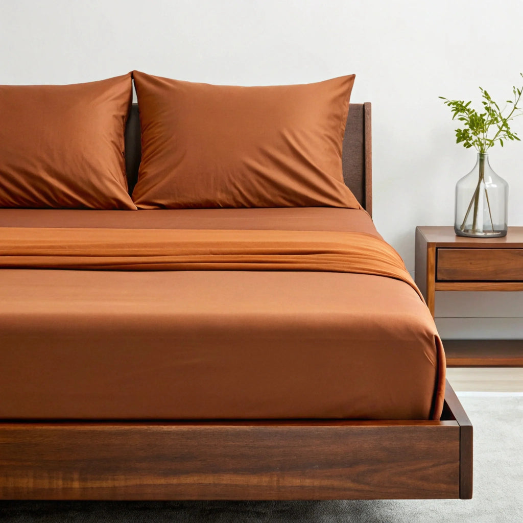 Copper-Infused Bamboo Sheet Set – Cooling, Deep Pocket, 330 Thread Count | Twin XL, Full, Queen, King & More