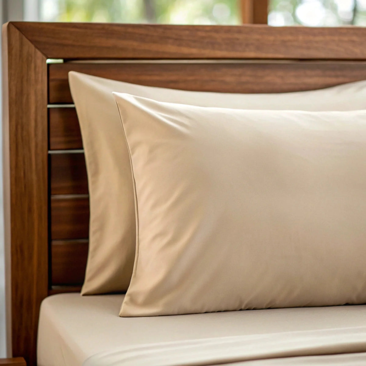 Copper-Infused Bamboo Pillowcase – Cooling & Hypoallergenic, 330 Thread Count | Queen & King