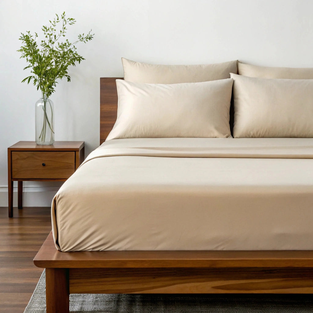 Copper-Infused Bamboo Sheet Set – Cooling, Deep Pocket, 330 Thread Count | Twin XL, Full, Queen, King & More