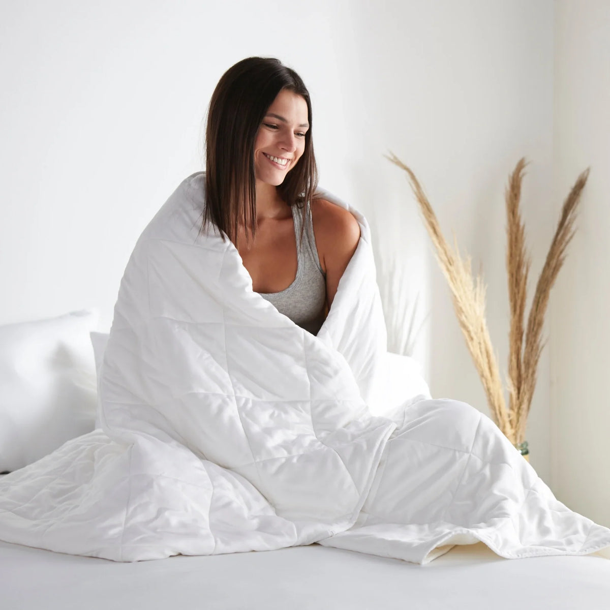 Bamboo Viscose Cooling Duvet Comforter – Hypoallergenic, Lightweight & All Season | Full/Queen & King