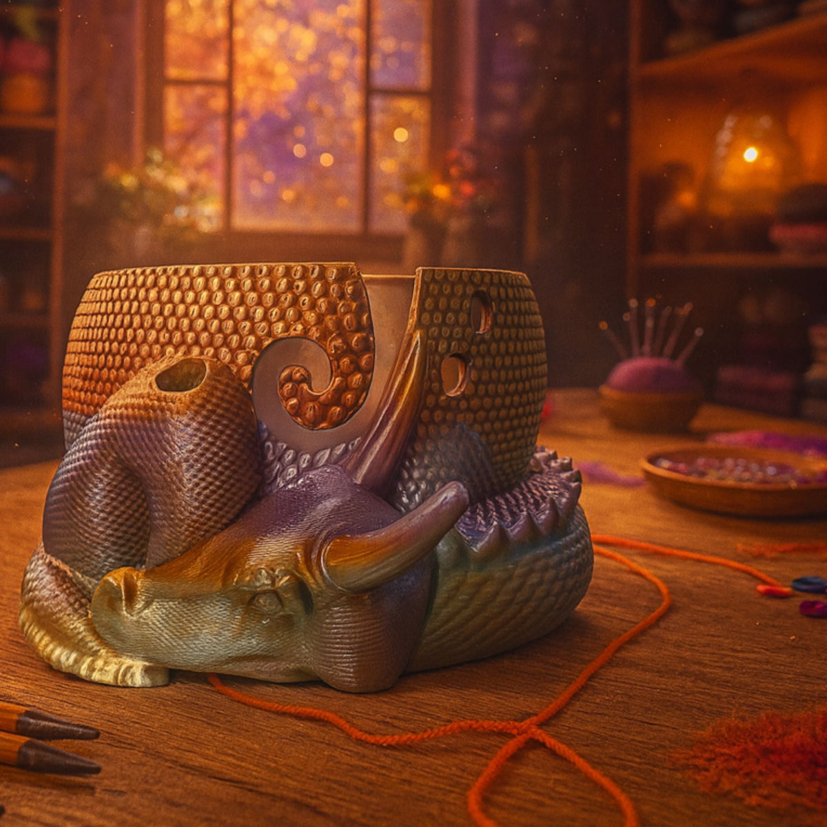 Enchanted Dragon Yarn Bowl