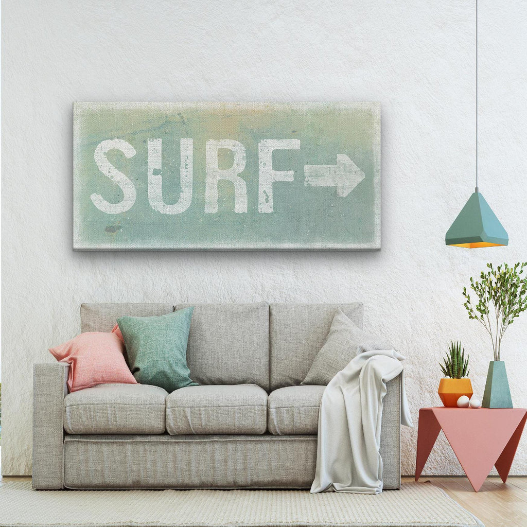 Distressed Surf Sign - Surf Shack Canvas Sign