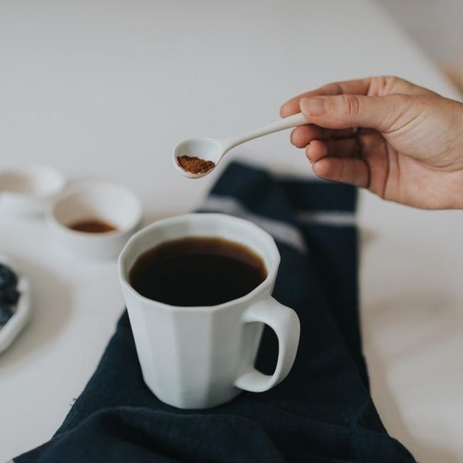 Monday Mug - Handmade Porcelain Coffee Cup