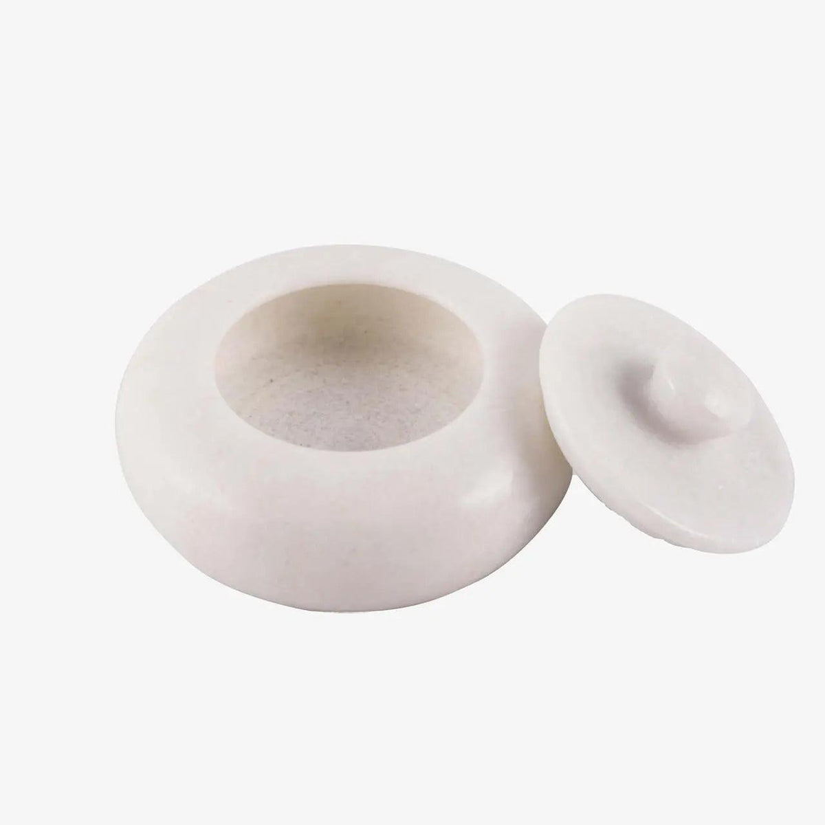 Salero Marble Salt Cellar with Lid